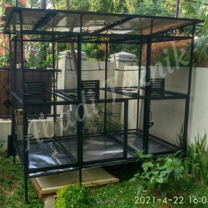 Sangkar Umbaran Kandang Ternak Burung Koloni Besar Lovebird Perkutut murah