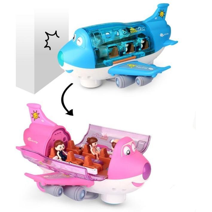 EXCLUSIVE MAINAN ANAK PESAWAT AIRLINER UNIVERSAL PESAWAT KARTUN MATA BISA GERAK