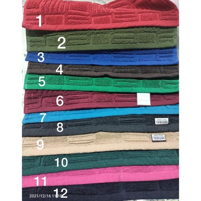 KESET HANDUK CHALMER KESET KAKI HANDUK HOTEL NATURAL CHALMER 40x60CM