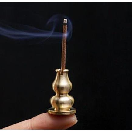 TJANMON Kuningan Bokor Tempat Tatakan Pembakar Dupa Hio lo Mini Kecil