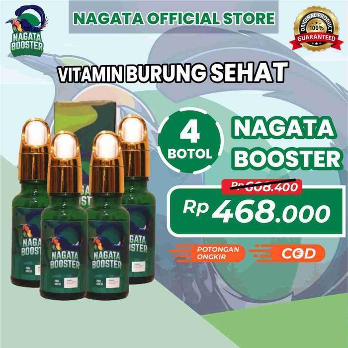 Nagata Booster Vitamin Burung Sehat 4 Botol New Stok