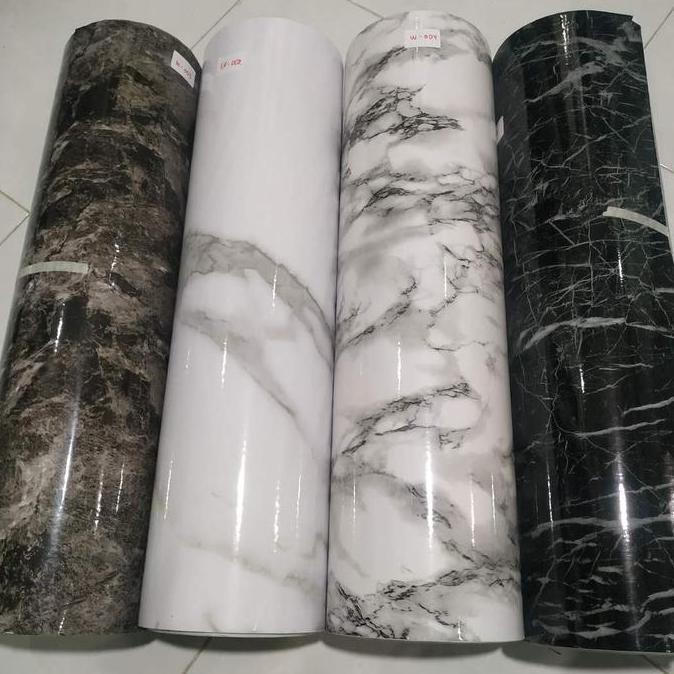 Wallpaper Marmer Stiker Dinding Dapur Dan Kamar Mandi
