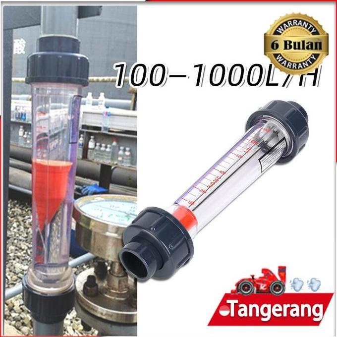 QARACK Flow Meter / Rotameter Flowmeter / LZS-15D 100-1000 L / Rotameter Cairan 100-1000 L/H