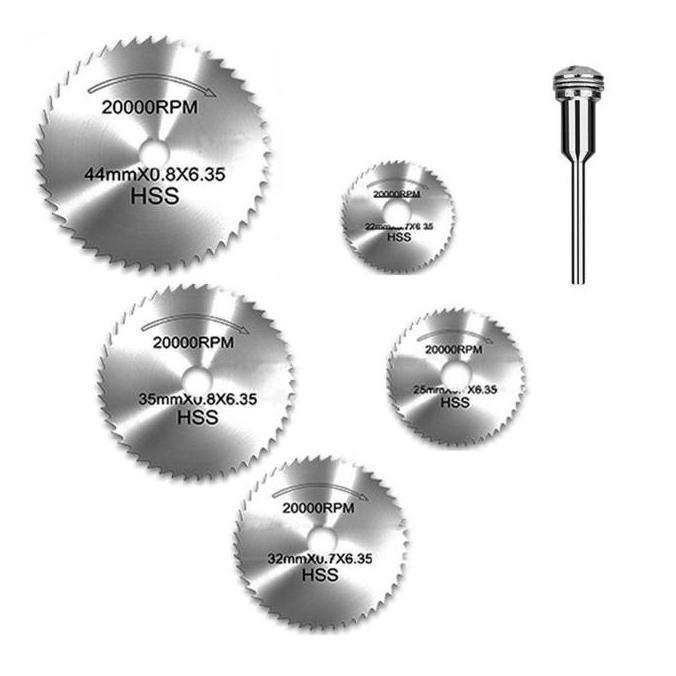 TOPFUF 6in1Set Gerinda Potong Mini Mata Gerinda Kayu Cutting Disc Mini