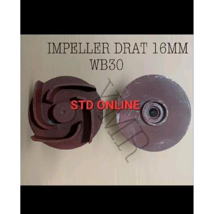 ASLI WB 30 KIPAS IMPELER POMPA AIR 3 INCH DRAT 16MM MODEL HONDA