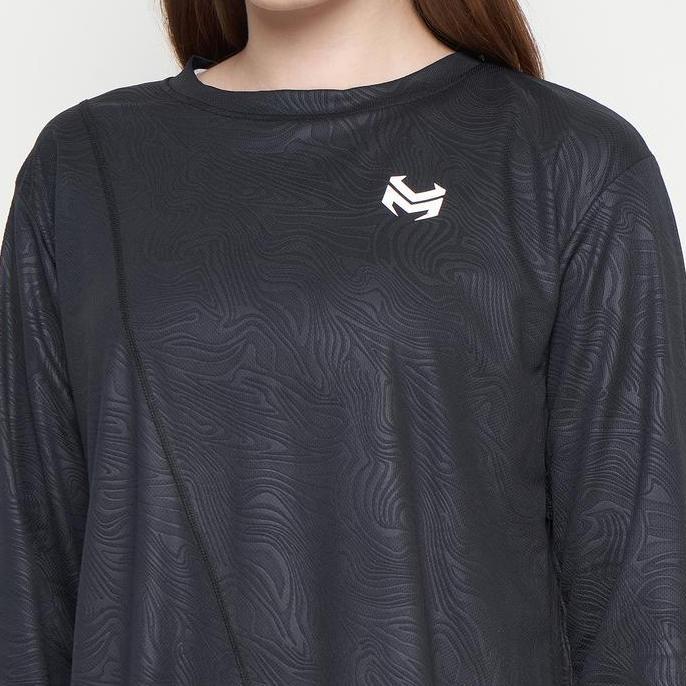 Yagoo - Baju Olahraga Wanita Lengan Panjang Hijab Sport Running Run17