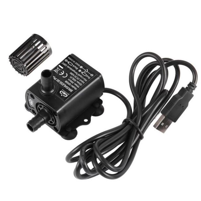 RESTOCK POMPA AIR CELUP USB MINI SUBMERSIBLE PUMP 5V 2.4W IP68 TEKANAN 250L/JAM UNTUK AQUARIUM SIRKU