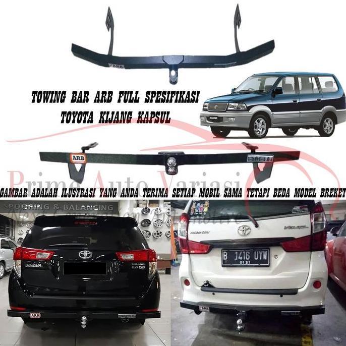 TOWING BAR ARB BESI BUMPER BELAKANG TOWING BAR - KIJANG KAPSUL ORIGINAL DAN TERPERCAYA