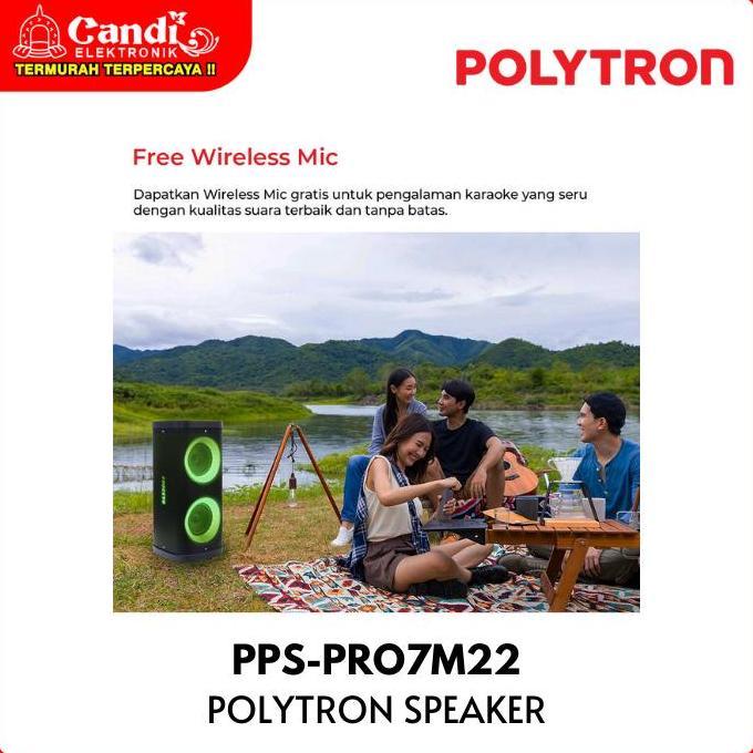 POLYTRON SPEAKERWIRELESS PORTABLE KARAOKE PPS-PRO7M22
