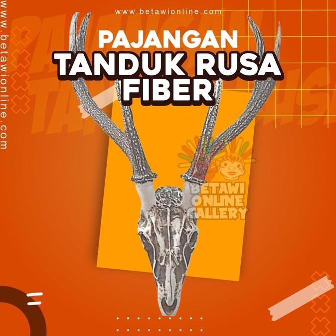 PAJANGAN TANDUK RUSA / TANDUK RUSA / PAJANGAN TANDUK RUSA BAHAN FIBER ORIGINAL DAN TERPERCAYA
