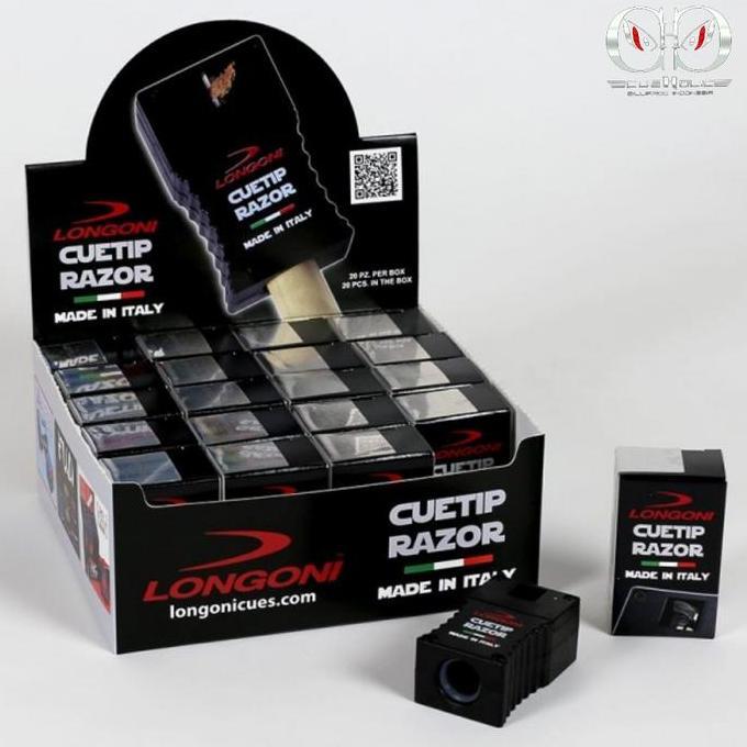 LONGONI CUE TIP RAZOR - Rautan Tip Stik Biliar