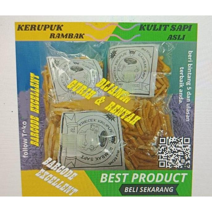 KERUPUK / RAMBAK / KRECEK SAPI MENTAH