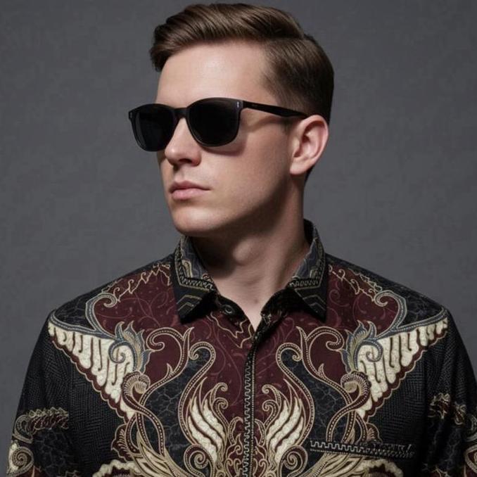 PANGESTU SIGNATURE SMOCK COTTON TURKEY - Kemeja batik pria smock exclusive lengan panjang TURKEY QUA