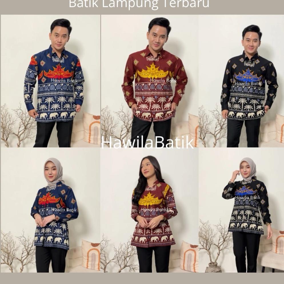 NEW Batik Motif Lampung Pria Wanita Katun Adem [terbaik][terlaris]