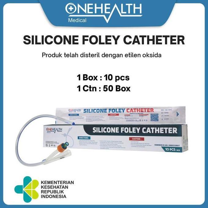 Warungbu_Asri - Onehealth Silicone Foley Catheter Kateter Urine Silikon - Satuan/Pcs