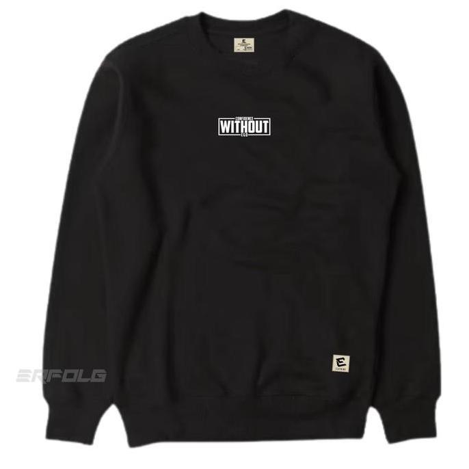 Erfolg Clothing Sweatshirt Oversize Keren Suiter Crunek Fleece White Cowok Jumper Hitam Oblong Sablo