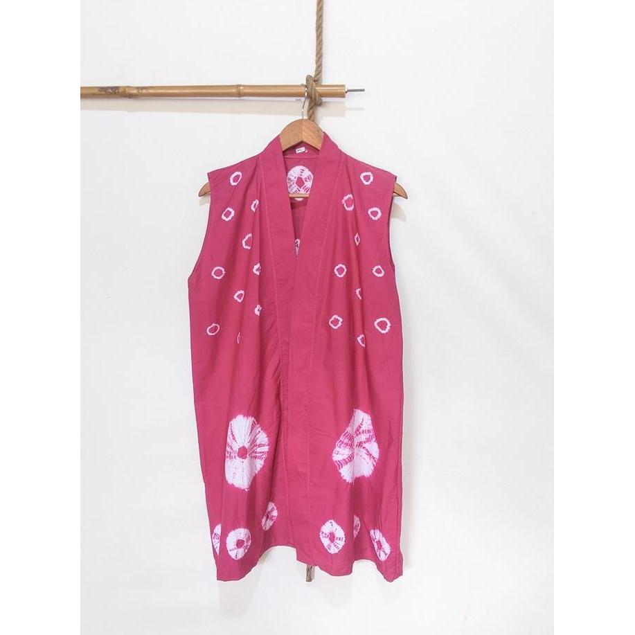 Cardigan Outer Tie Dye Shibori Jumputan Handmade Kardigan Batik Tie Dye Shibori Jumputan Wanita Card