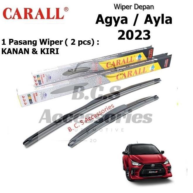 Wiper Hybrid Depan Carall Mobil Agya / Ayla 2023 Adaptor Best Seller