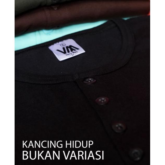 Kaos Tunik Muslim Berkancing Premium Cotton Combed 24S Harga Grosir