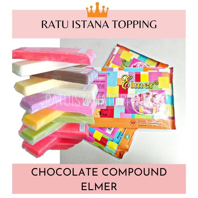 ELMER COKLAT BATANG - COKLAT WARNA RASA - COKLAT BLOK - CHOCOLATE COMPOUND-COKLAT BATANG WARNA