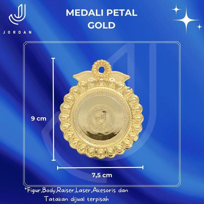 Medali, Piagam, Mendali Piala, Medali olahraga, Medali Petal Gold