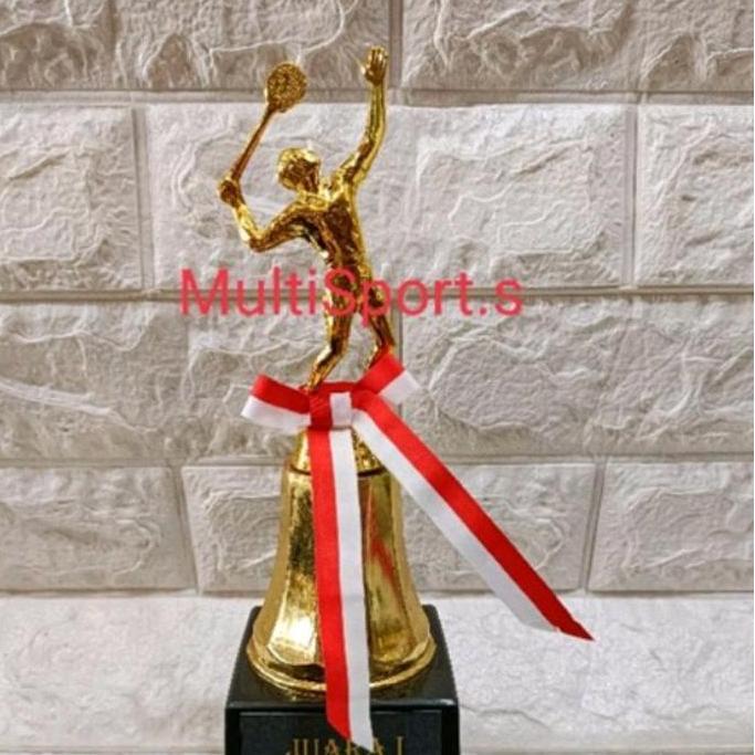 PIALA TROPHY LESER BADMINTON 1 SET JUARA 123