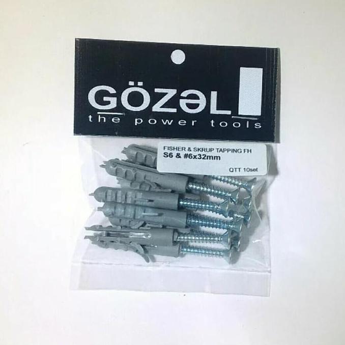 Sekrup Fisher set - Sekrup FH No.6 x32mm plus Fisher S6 - 15000