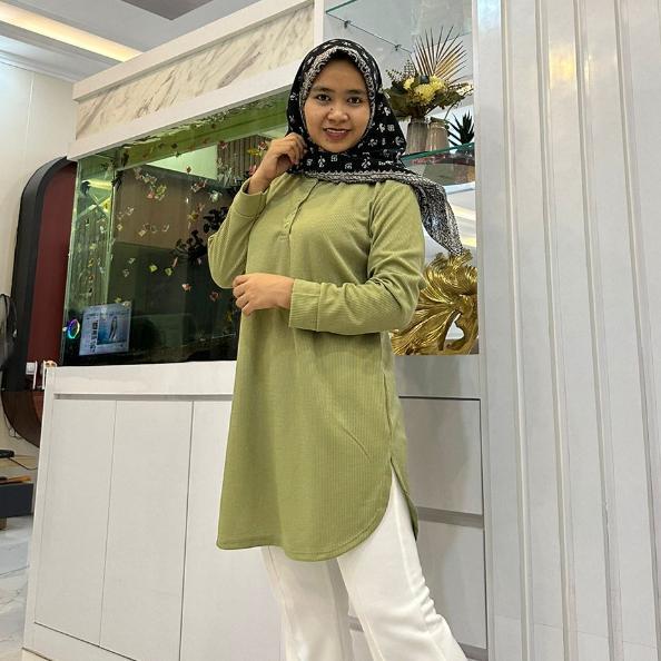 Kaos Tunik Wanita Kaos Phenomenal / Fenomenal Full Tag Kaos Polos Lengan Panjang Terlaris