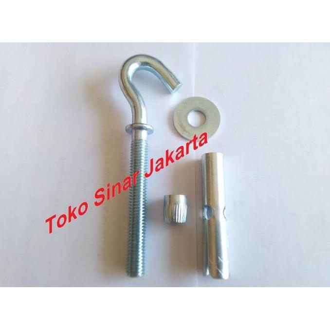 Dynabolt Gantung Gantungan Dynabolt Kait Hook Terbuka 10 mm x 60 mm