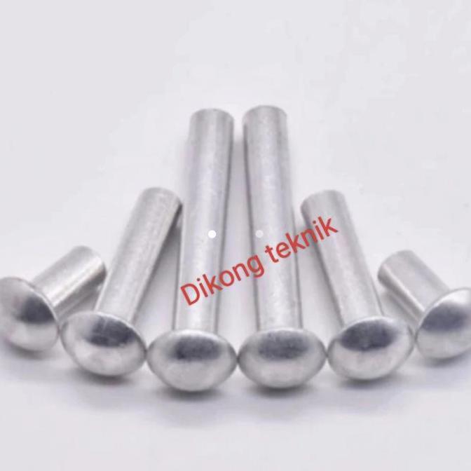 Paku Keling Alumunium M3 x 20mm-Paku Keling 3mm panjang 20mm 100pcs