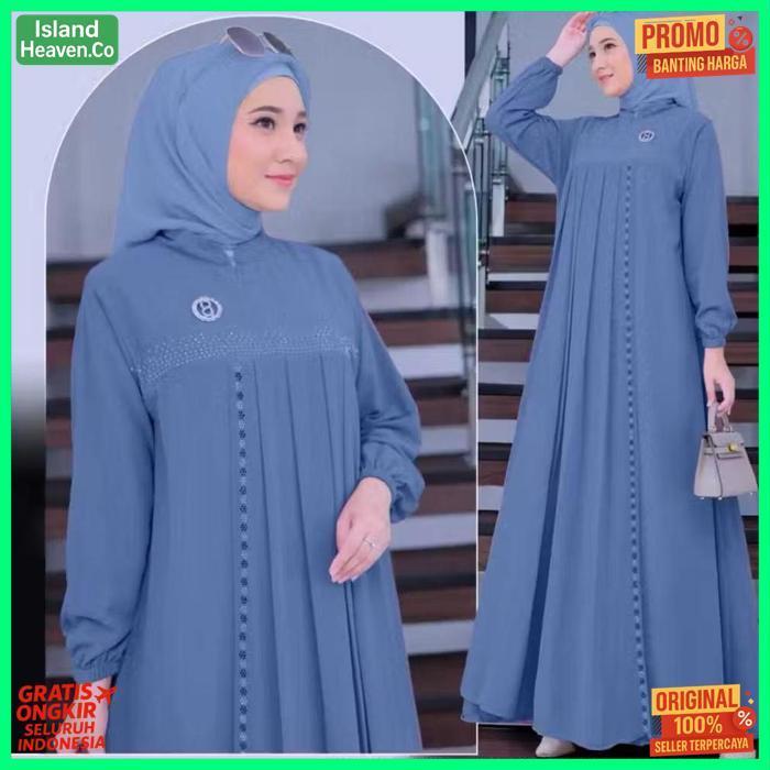 Exclusive Anggun Dress Pakaian Viral 2026 Bahan Cerutybabydoll Gamis Pesta Mewah Dres Kondangan Gami
