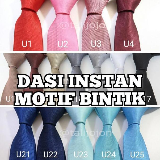 Dasi Pria Instan Dasi Hitam Dasi Silver Dasi Abu Dasi Merah Dasi Biru Dasi Ungu Dasi Hijau Dasi Kuni