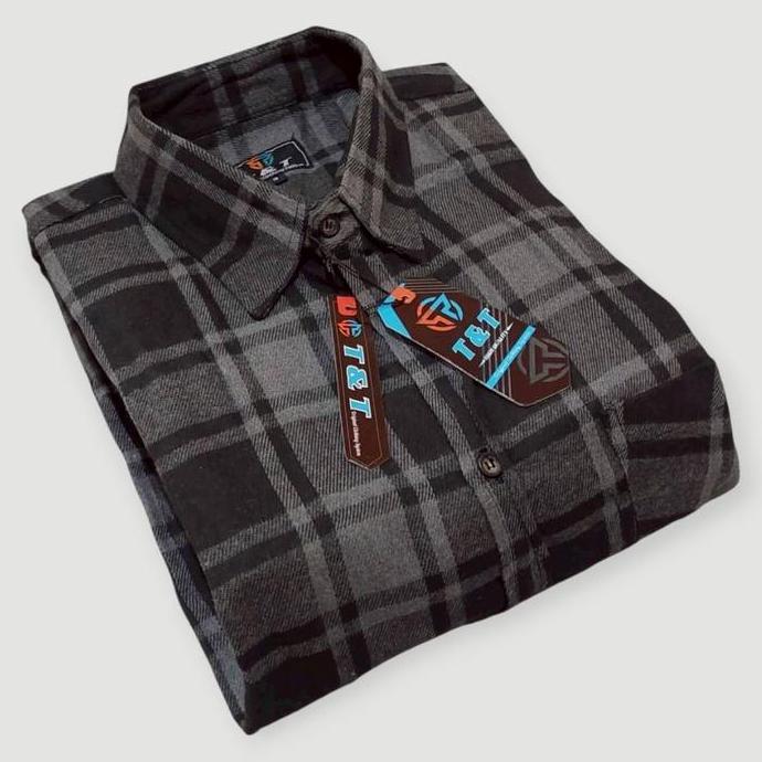 kemeja flanel pendek pria kotak /size XXL-XXXL-XXXXL