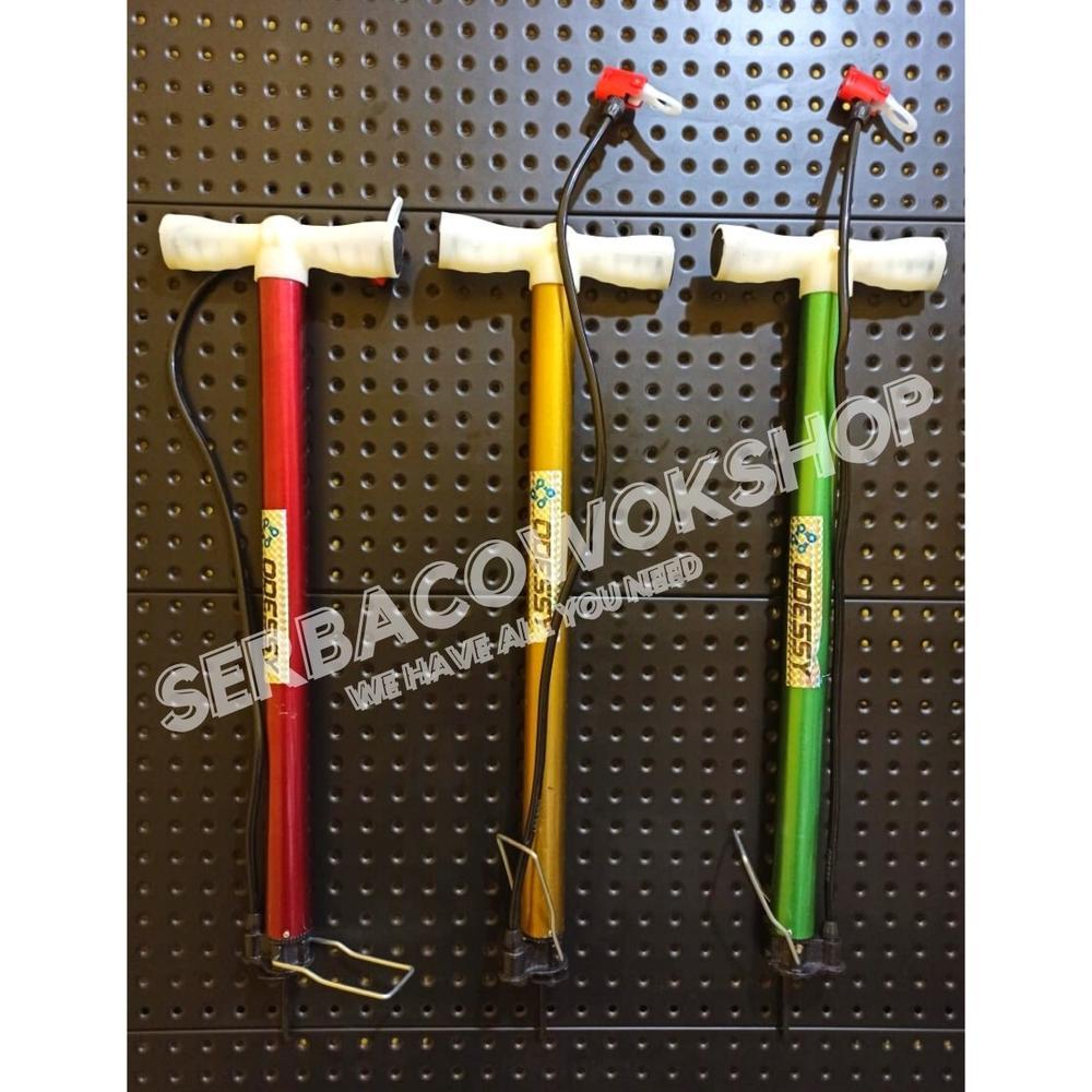 Pompa Ban Pompa Angin Manual Panjang Warna 55 Cm Pompa Serbaguna Bonus Pentil Bola Termurah Berkuali
