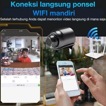 Kamera Mini Wifi Cctv Mini Tersembunyi Tanpa Kabel 1080P Cctv Wifi Jarak Jauh Lewat Hp Camera Cctv K