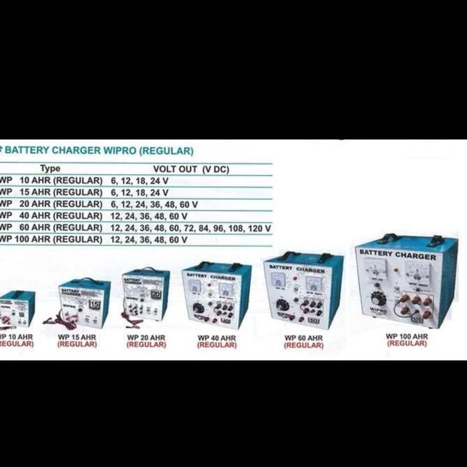 Grosir Baterai Charger 60A Wipro - Battery Charger Accu Wp 60 Ahr Wipro
