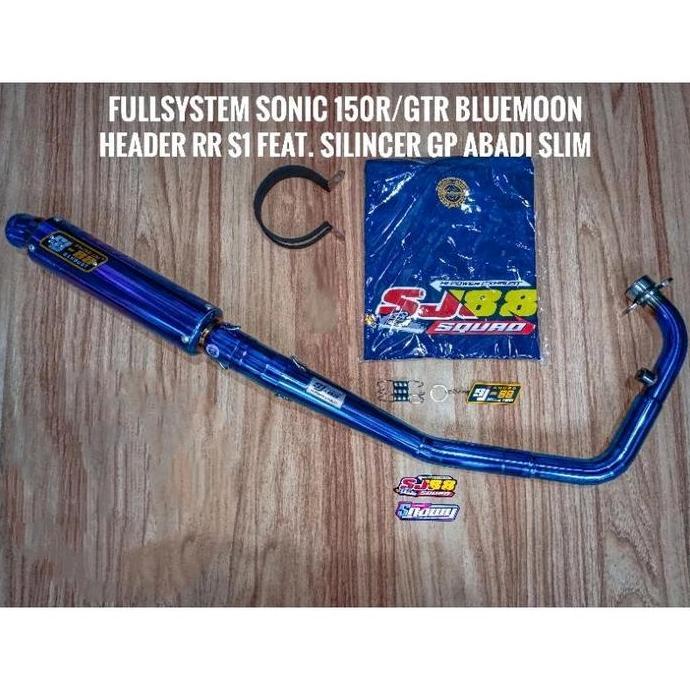 Grosir Knalpot Racing Sj88 Full System Sonic Rr S1 Bluemoon