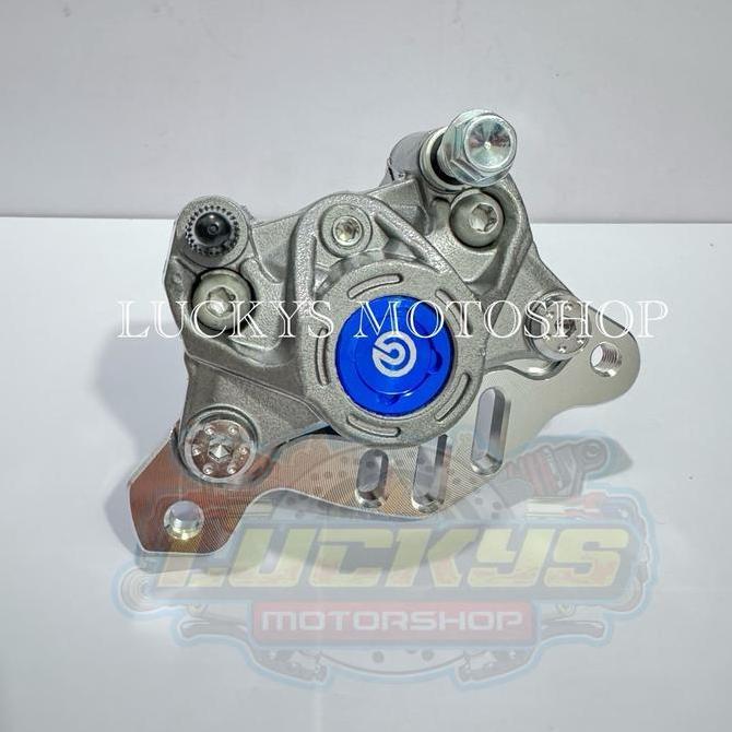 Kaliper 2 Piston Koin + Breket Belakang Pcx 150 Lokal Pcx 160 Lokal