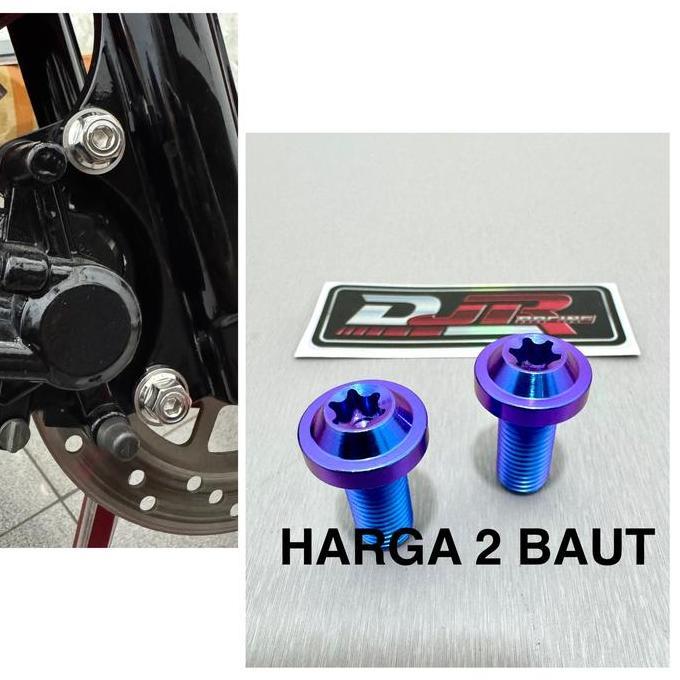 Baut Kaliper Rem Depan Mio Smile Titanium Gr5 Original Vietnam