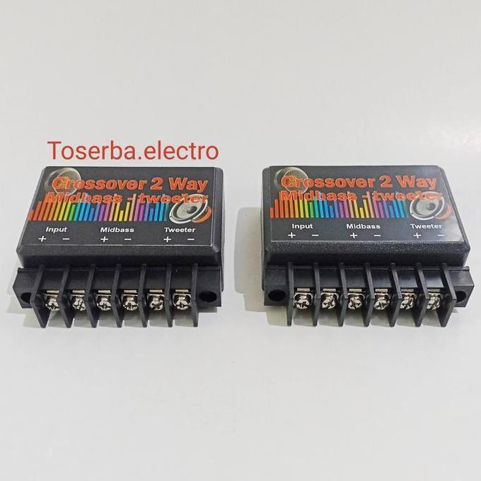 Murah Crossover Pasif 2Way Speaker Split Midbass Tweeter Audio Mobil