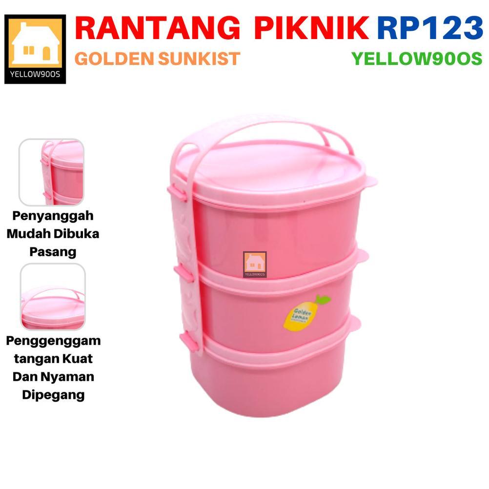 PROMO Rantang Piknik Susun Anak Wadah Saji Makanan RP 123 Golden Sunkist