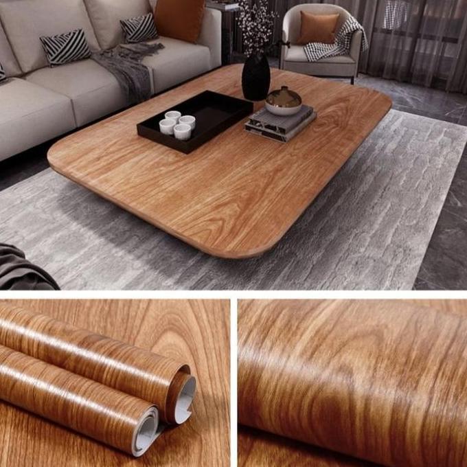 Wallpaper Furniture Lignin High Quality 2x Ketebalan Stiker biasa Pelapis Lemari Pintu Doff Kusen Me