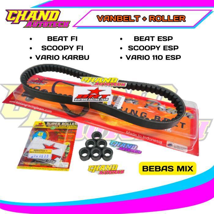 VBELT BRT Beat Fi Esp VANBELT BRT SET DAN SUPER ROLLER Beat fi beat esp Vario 110 fi Vario 110 esp V