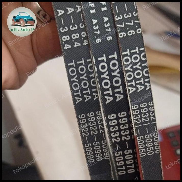 TERLARIS FAN BELT TALI KIPAS SET TOYOTA KIJANG SUPER GRAND 1500CC ORIGINAL 