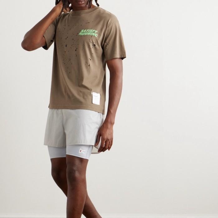 Satisfy Mothtec Tee 'Satisfy Running' - Aged Brown