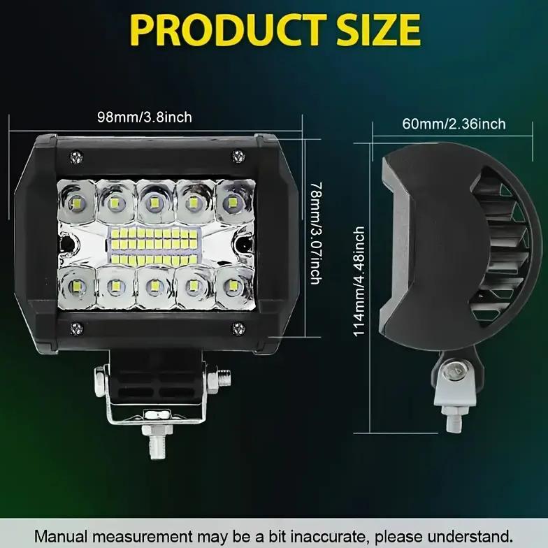 Saless 2 Lampu Sorot Tembak Led Bar Tembak Led 60 Watt Mobil Motor 60W 12 Volt Worklight