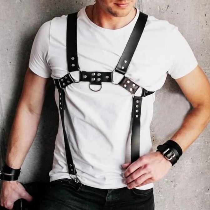 [HF094] Belt Harness Fashion suspender pria | Aksesoris dance