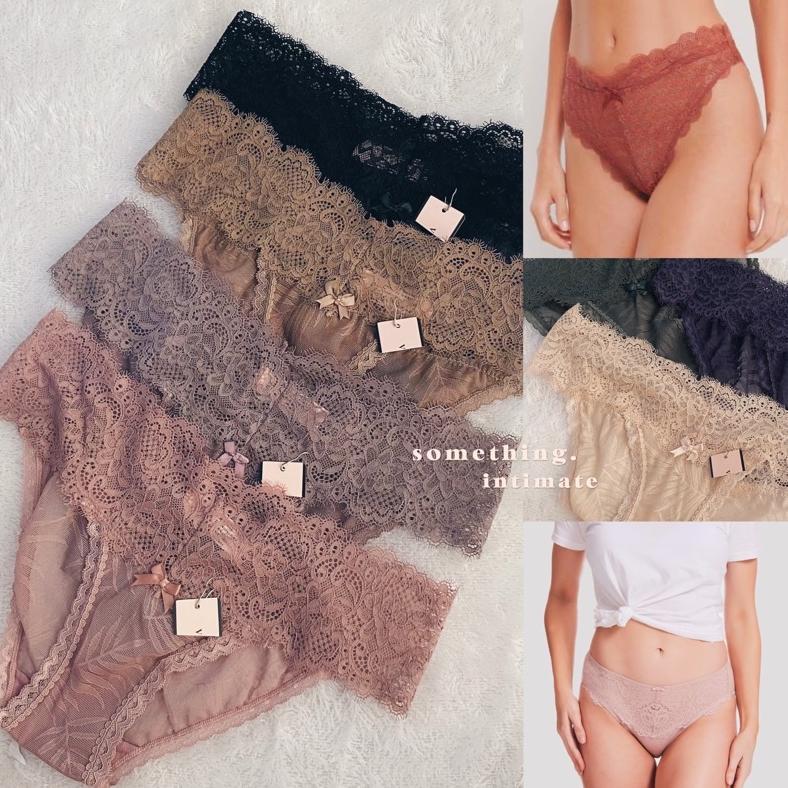 BESTPROMO VS THE LACIE SOLANGE Floral Lace Panty Underwear / Sexy Panties Lingerie Semi Thong Gstrin