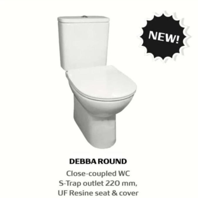 Grosir Closet Duduk Roca Debba Round Rimless Closet