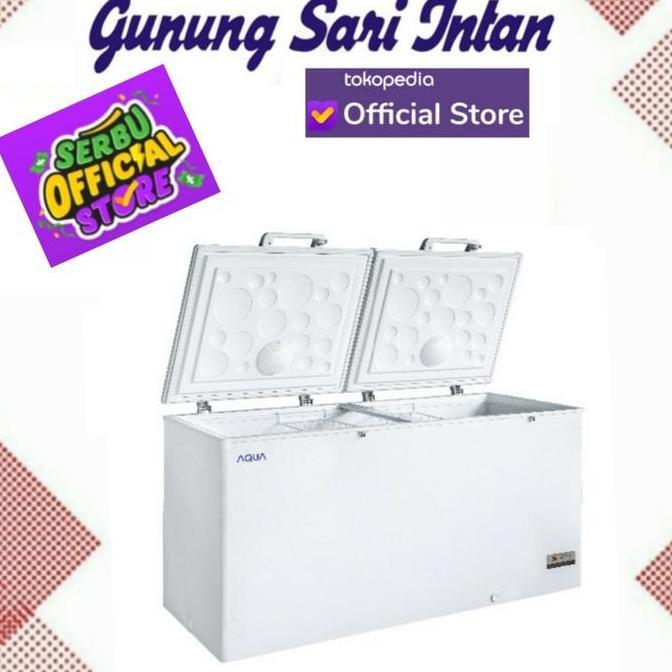 Promo Frezzer Chest Box Aqua Aqf450Ec
